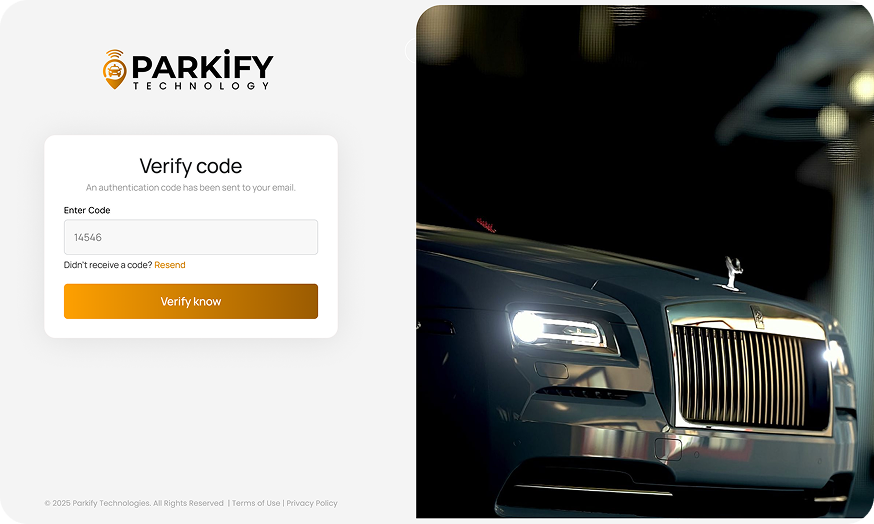 Parkify Web App Screenshot 2